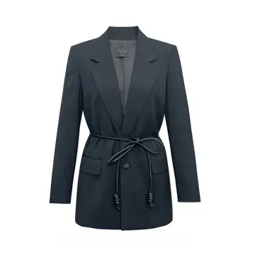 DYON D25-9111 Belted Blazer: Redefining Power Dressing with Soft Edge