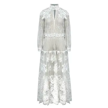 DYON D24-9382 Lace Maxi Dress: Ethereal Elegance, Meticulous Craft