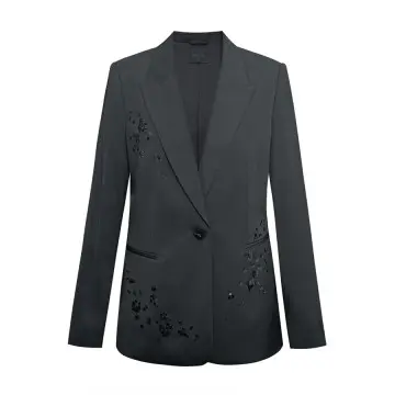 DYON D25-9121 Sequin-Embellished Blazer: Dark Glamour Meets Tailored Precision