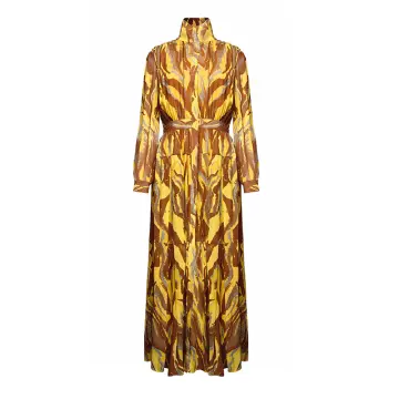 DYON D25-9381 Maxi Dress: Artistic Flair Meets Effortless Grace